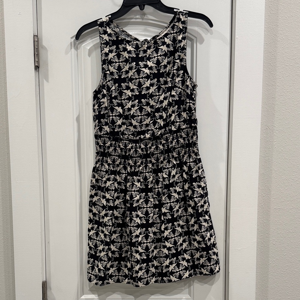 Universal Thread Black and Cream Floral Mini Dress